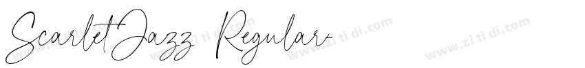 ScarletJazz Regular字体转换 ScarletJazz Regular字体转换